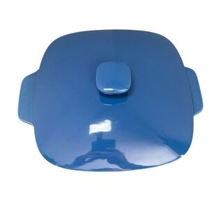 Emeril's Table by Gorham NWOB Blue Covered Casserole Oven To Table Dish 10x10x4